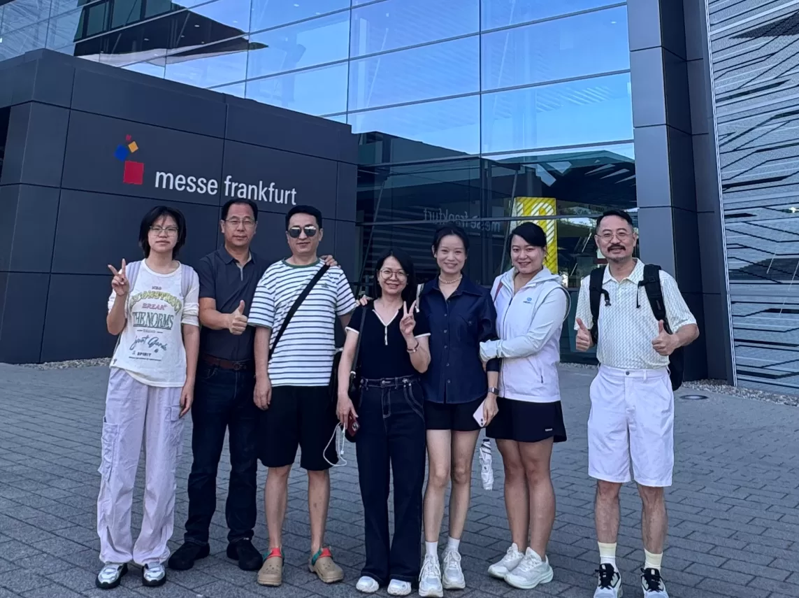Smartnewo team outside Messe Frankfurt during EUROBIKE 2026