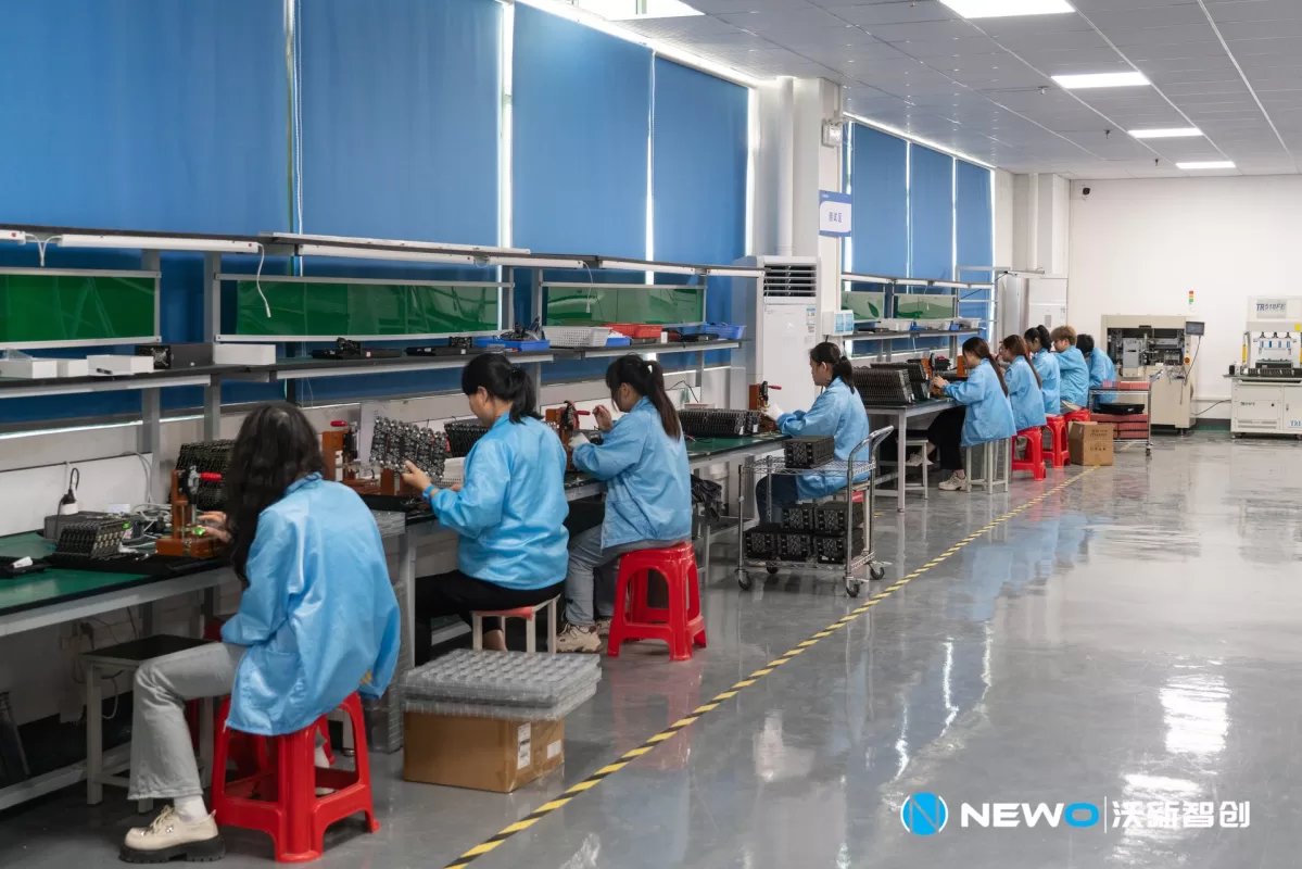 PCB testing area for electric air pump control boards