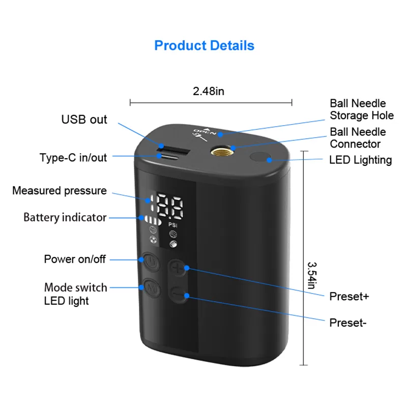 Battery-Powered Ball Pump