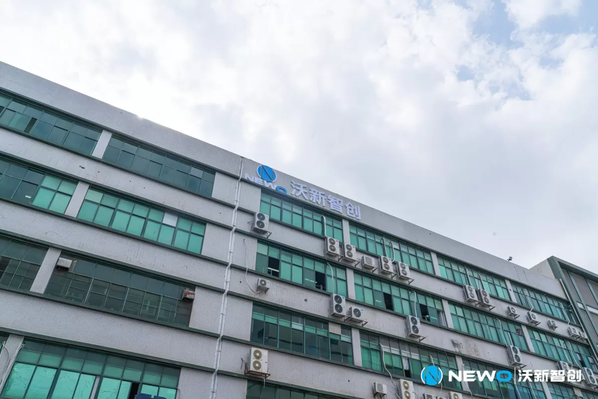 Exterior of the NEWO factory building in Shenzhen